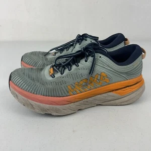 Hoka One One Bondi 7 Size 9 W Womens 1110519 BHBI Blue Haze / Black Iris - Picture 1 of 9