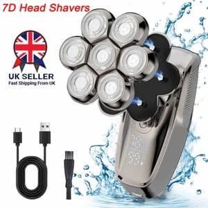 7D Pro Head Shaver-Precision Electric Shaving for Bald Men Waterproof Razor UK - Picture 1 of 20