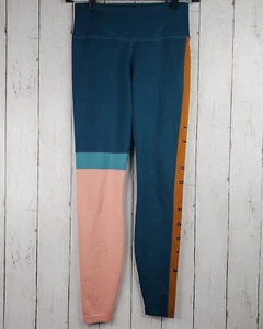 Nike One Dri-FIT Just Do It Womens Sz S Small Colorblocked Leggings RARE - Picture 1 of 7