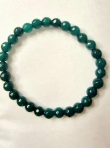 Smaragd Perlenarmband Armband Positive Energie Steine 6mm Länge 17cm - Bild 1 von 4