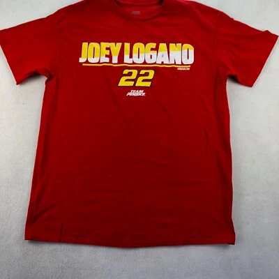 Camisa Joey Logano Para Hombre Grande Roja Team Penske 22 Cuello Redondo Manga Corta* Foto 1 de 4