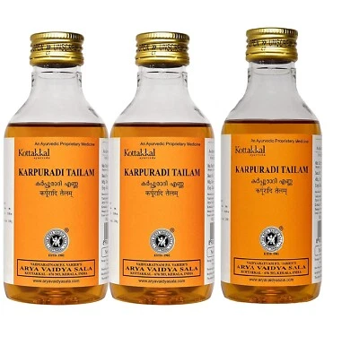 Arya Vaidya Sala Karpuradi / Karpooradi Thailam (3 X 200 ml) Envío gratuito Foto 1 de 4