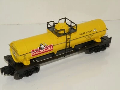 Lionel 6-52160 Monopoly Water Works Yellow Single Dome Tank Car C10 1998 - Image 1 of 4