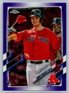 2021 Topps Chrome Update #USC23 Bobby Dalbec Purple Refractor - Picture 1 of 2