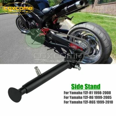 For Yamaha YZF R1 R6 Adjustable Lowering Kickstand Side Stand Kit 1998-2007 2008 - Image 1 of 4