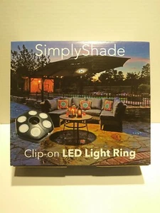 SimplyShade Clip-on 36 LED Regenschirm Lichtring #SUN14-LS 36 LEDs KOSTENLOSER VERSAND - Bild 1 von 8