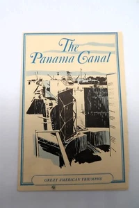 Vtg Longines Symphonette Society Panama Canal Great American Triumphs Pamphlet - Picture 1 of 7