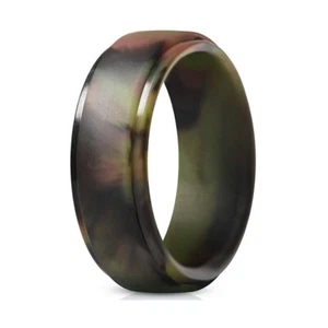 Flexible Silicone Ring Men Women Rubber Wedding Band Soft Band Ring Size 7-12 - Picture 1 of 26