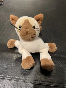 Ganz Webkinz Plush Siamese Cat HM 160 No Code - Picture 1 of 6