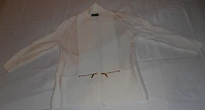 NEW IVANKA TRUMP BEIGE CREAM OPEN CARDIGAN SWEATER LADIES WOMENS PETITE SMALL - Picture 1 of 8