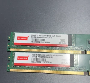 Innodisk 16GB DDR4 VLP 3200 Unbuffered ECC Memory Synology NAS M4CE-AGS1TC0M-CSH - Picture 1 of 4