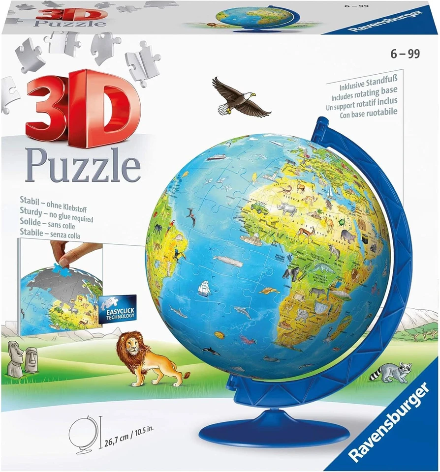 RAVENSBURGER 12340 Puzzle Map Globe 3D - Image 1 of 1