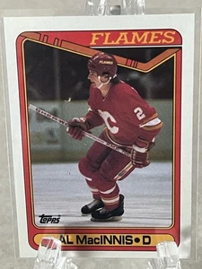 AL MACINNIS--1990-91 TOPPS--CALGARY FLAMES--FREE SHIPPING - Picture 1 of 2