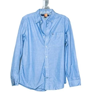 Tommy Hilfiger Niño Azul Clásico Preppy Uniforme Escolar Oxford Vestido Camisa L - Imagen 1 de 5