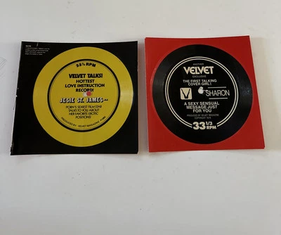 LOT OF 2 Velvet Talks Flexi Disc Records SHARON -  JESIE ST JAMES 33 1/3 Rpm - Image 1 of 4
