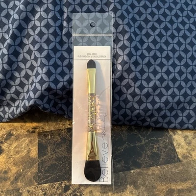 Believe Beauty Base plana de doble extremo y cepillo corrector 6 pulgadas NUEVO Foto 1 de 2