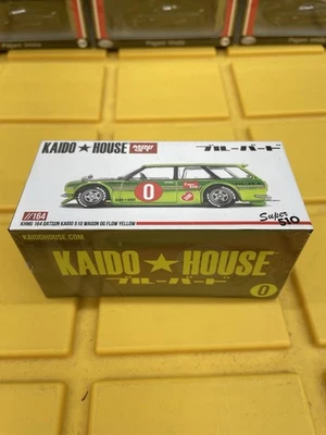 Mini GT Kaido House #164 KHMG Datsun 510 Wagon OG Flow amarillo sellado Foto 1 de 2
