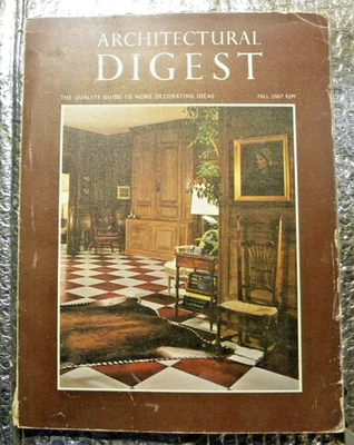 Architectural Digest Fall 1967 Interior Design Magazine  FREE SHIPPING - Image 1 of 4
