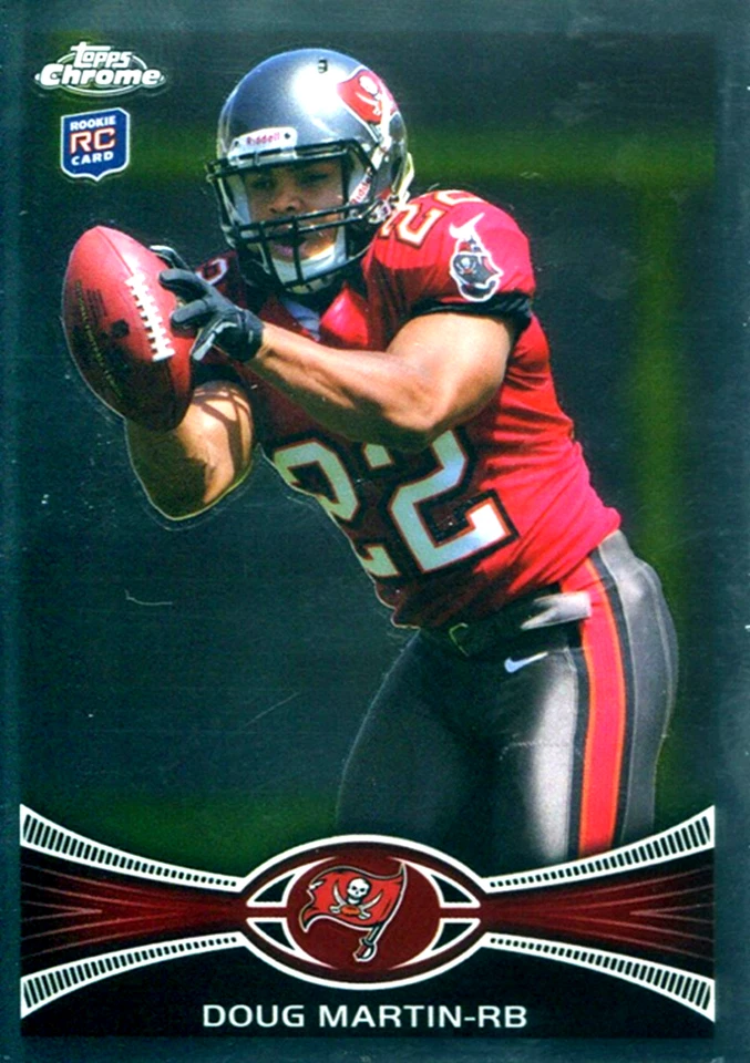Topps Chrome #147A 2012 Doug Martin radiocontrol Tampa Bay Buccaneers Foto 1 de 1