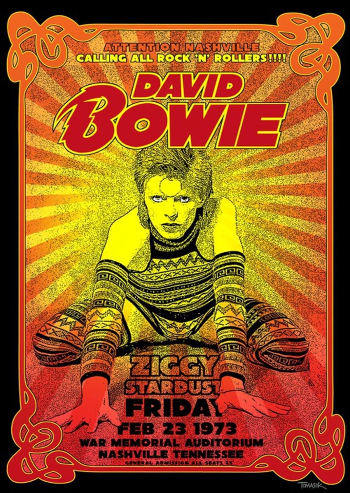 David Bowie - Nashville 1973 - A4 Mini Print/Poster - Image 1 of 1