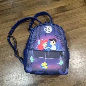 Disney Loungefly Mini Backpack The Little Mermaid Gondola Scene Ariel Brand - Picture 1 of 9