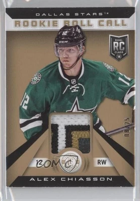 2013 Totally Certified Rookie Roll Call Gold /25 Alex Chiasson #RR-AC Patch RC - Image 1 of 2