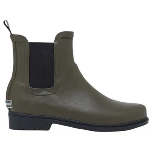 Womens Hush Puppies Muddy Shoes Dark Olive Dress Formal Work Everyday Boots - Picture 1 of 7