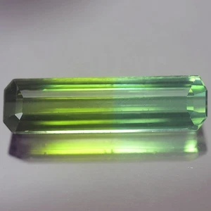 6.28CT GORGEOUS AA OCTAGON UNHEATE BI COLOR TOURMALINE NATURAL - Picture 1 of 3