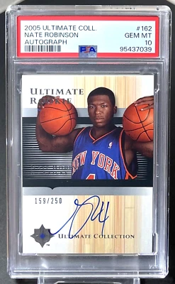 ( PSA 10 ) Nate Robinson 2005-06 Ultimate Collection RC On Card Auto /250 Knicks - Image 1 of 2