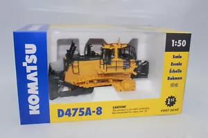 First Gear 50-3482 Komatsu Bulldozer Chenille D 475 A-8 Axe 1:50 Neuf Emballage - Picture 1 of 13