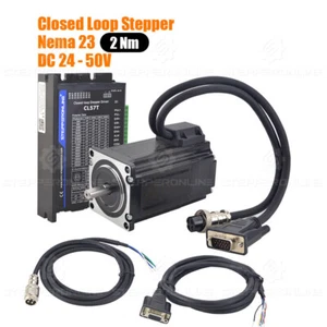 STEPPERONLINE 2Nm Closed Loop Stepper Motor Nema 23 283oz.in Hybrid Servo Driver - Picture 1 of 5