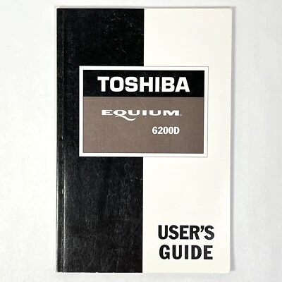 Vintage Toshiba EQUIUM 6200D desktop computer USER'S GUIDE MANUAL instructions - Image 1 of 4