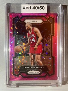 *40/50* 2023-24 Panini Prizm Prizms Fast Break PINK #180 Charles Barkley /50 - Picture 1 of 2