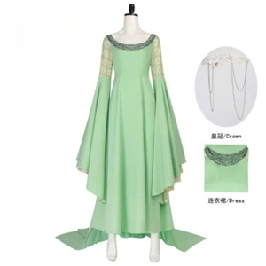 The Lord of The Rings - Arwen Cosplay Costume Movie Women's Skirt Set Artistic - Picture 1 of 14