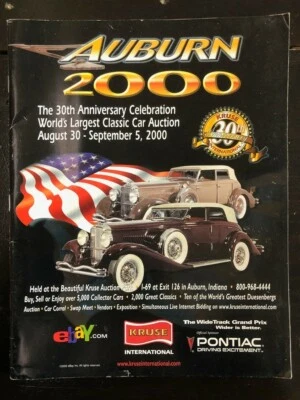 Programa de subastas Auburn 2000 30 aniversario Foto 1 de 2