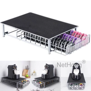 Coffee Machine Stand & Capsule Pod Holder Storage Drawer Nespresso UK - Picture 1 of 12
