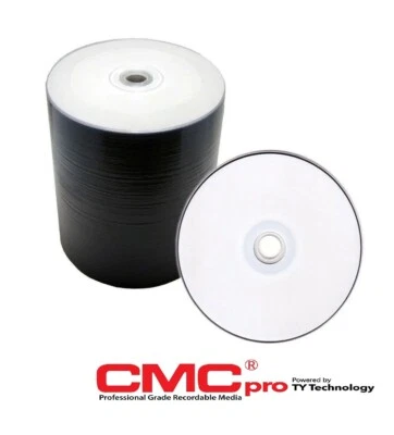 100 Taiyo Yuden Thermal CMC PRO PRINTABLE Blank DVD-R 16x 120min discs CMC 52135 - Image 1 of 3