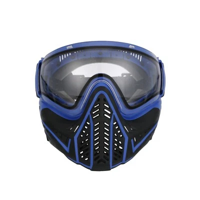 VForce Profiler 2.0 Paintball Mask with Clear Thermal Lens - Black / Blue - Image 1 of 4