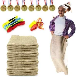 18 PCS Large Burlap Potato Sack Race Bags,24"x40" Bags - Picture 1 of 2