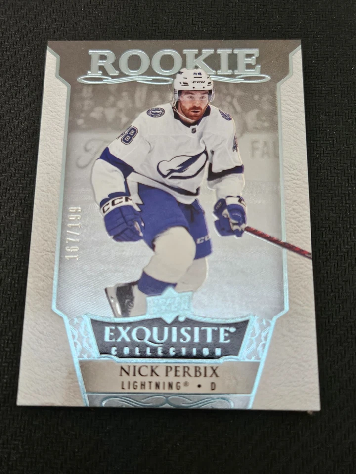 2022-23 Upper Deck Ice Exquisite NICK PERBIX R-35 #ed 167/199 Rookie RC BLUE - Image 1 of 1