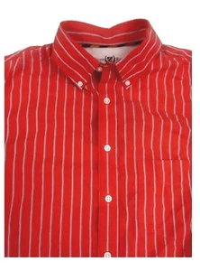 Club Room Modern Orange Striped Long Sleeve Shirt 100% Cotton LT Big & Tall - Picture 1 of 2