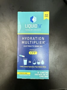 Liquid I.V. 10 Pack Lemon Lime Electrolyte Drink Mix Powder Hydration Multiplier - Picture 1 of 5