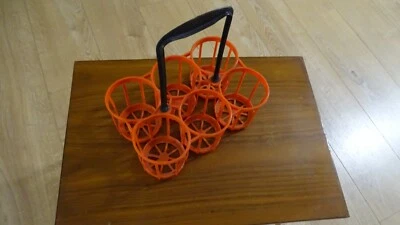 ANCIEN PORTE BOUTEILLE BIERE CANETTE  VINTAGE ANNEES 70 TRANSPORT CASIER PANIER - Photo 1/4