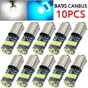 10Pcs 12V BA9S Bayonet T4W 15 LED 6000k CanBus For Parker Interior Lights 53 57 - Picture 1 of 17