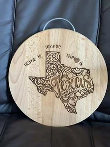 Tablero de corte/servir/queso 12""| madera de haya natural| regalo para amigos | cumpleaños - Imagen 1 de 7