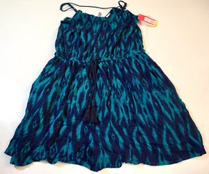 XHILARATION GIRLS/JUNIORS MEDIUM SLEEVELESS ROMPER NAVY BLUE NEW WITH TAGS!!! - Picture 1 of 3