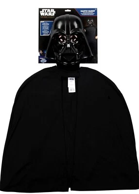 Star Wars Darth Vader Adult Halloween Mask With Cape Jazwares Costume Cosplay - Image 1 of 4