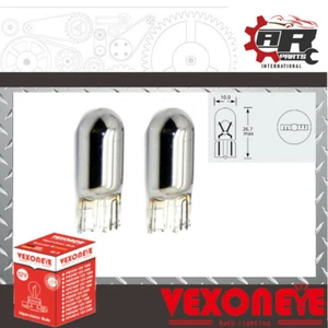 Light Bulb - Chrome / Amber - 12v 5w 501A WY5W T10 Capless Wedge - Indicator  x2 - Picture 1 of 1