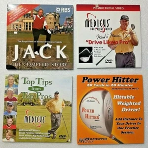 Medicus 4 Golf Instructional DVDs Fundamentals Quick Fixes Tips Power Hitter - Picture 1 of 4