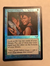 Mtg, FOIL Sleight Of Hand. 7th Edition Common. NM
